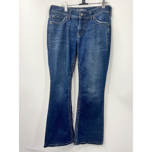 Silver Jeans Womens Suki Surplus‎ Bootcut Blue Denim Mid Rise Flex 30 x 30 - Picture 1 of 7